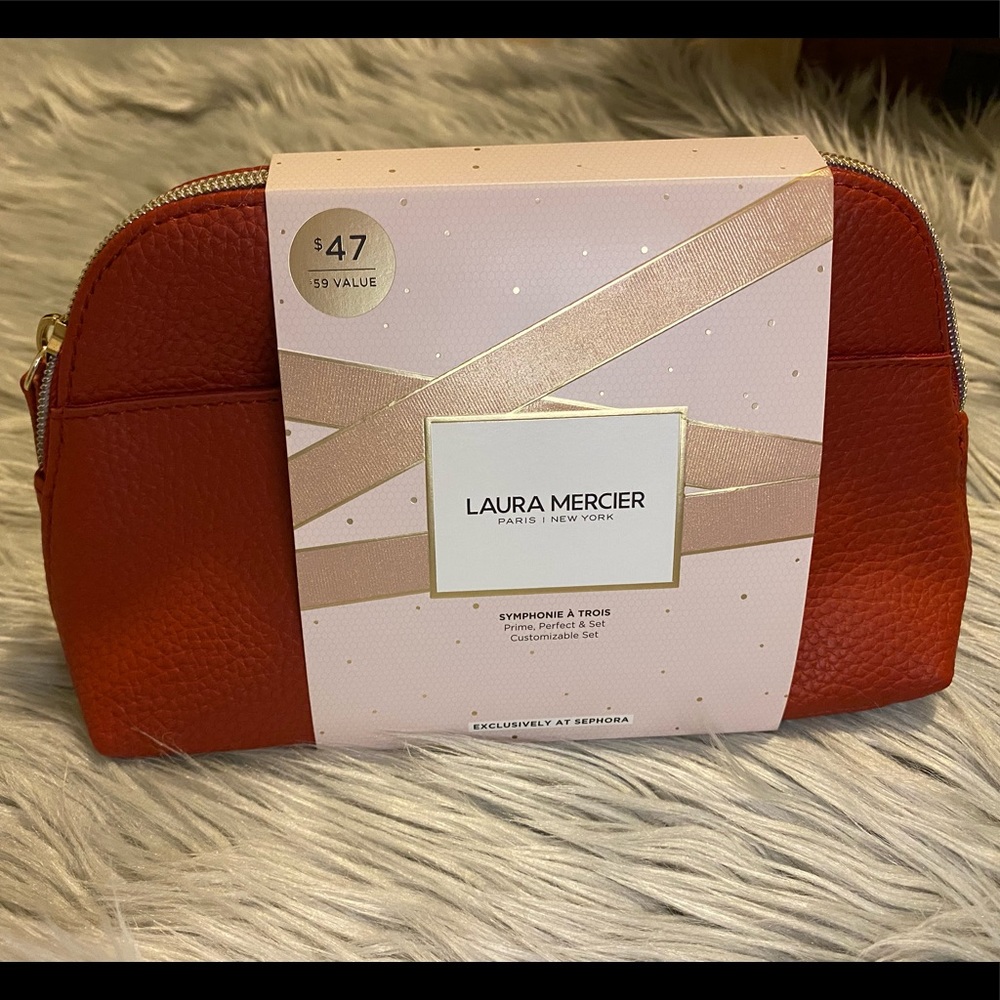 *NEW* Laura Mercier Symphonie A Trois Holiday Cosmetics Makeup Bag With Samples